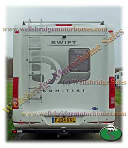 Rear view of vehicle