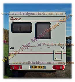 Rear view of vehicle