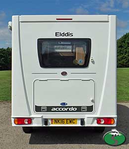 Rear view of vehicle